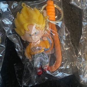 Super Saiyan Keychain Toy - Yellow and Orange